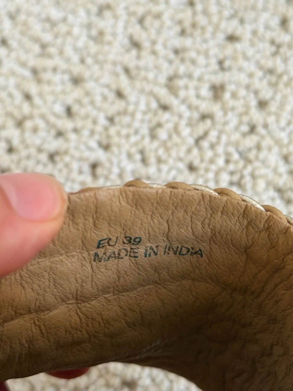 SALT + UMBER Mara Sandals in Natural Tan Sz 9